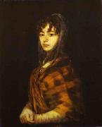 Francisco Jose de Goya Senora Sabasa Garcaa. Sweden oil painting artist